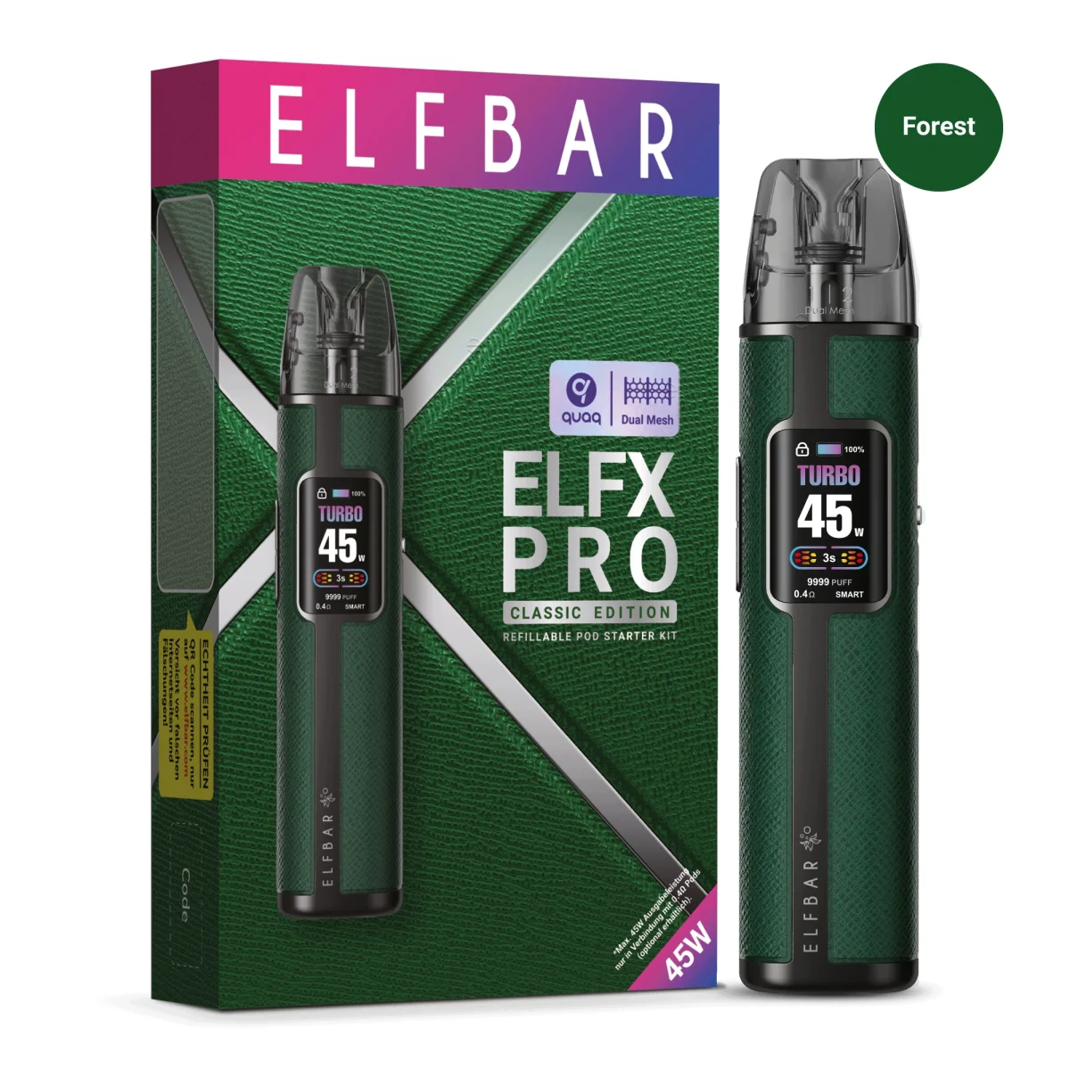 ELFX Pro by Elfbar Refillable Pod Kit Forrest