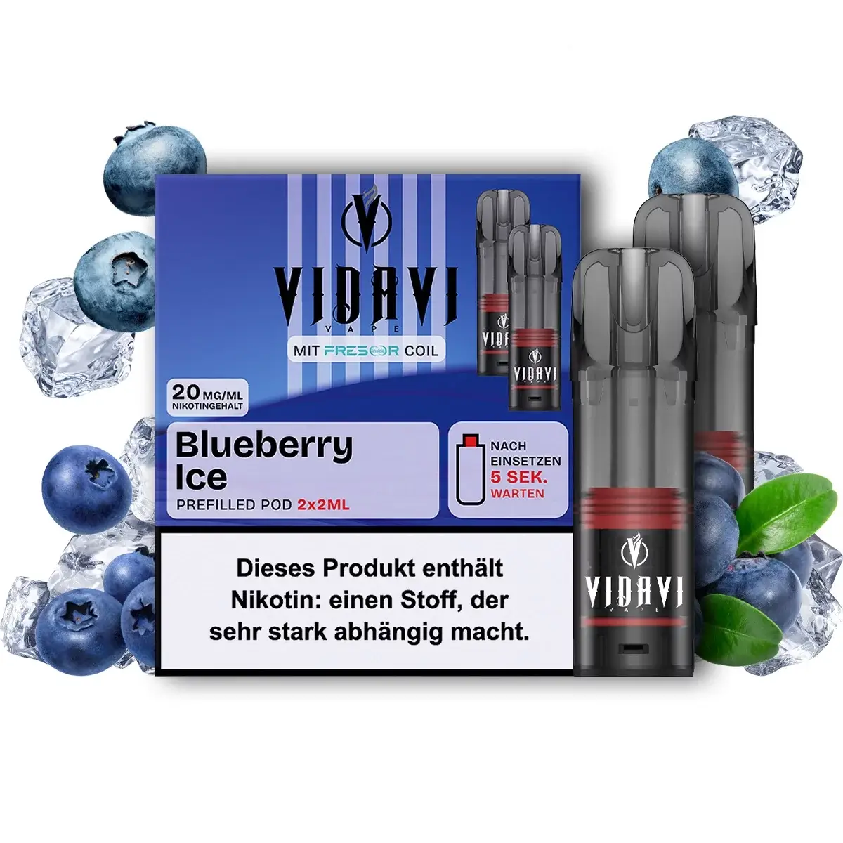 Vidavi Pods Blueberry Ice 20mg 2 Stk