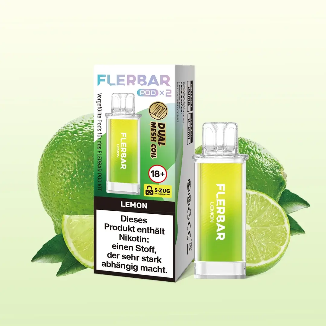 Flerbar Pods Lemon 20mg 2er Pack