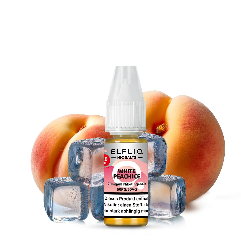 Elfbar Elfliq 10ml - White Peach Ice 10mg *Neu*
