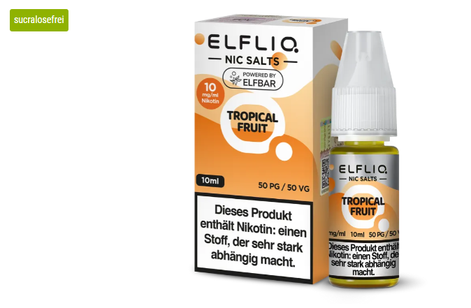 Elfliq Nikotinsalz Liquid 10ml - Tropical Fruit 10MG
