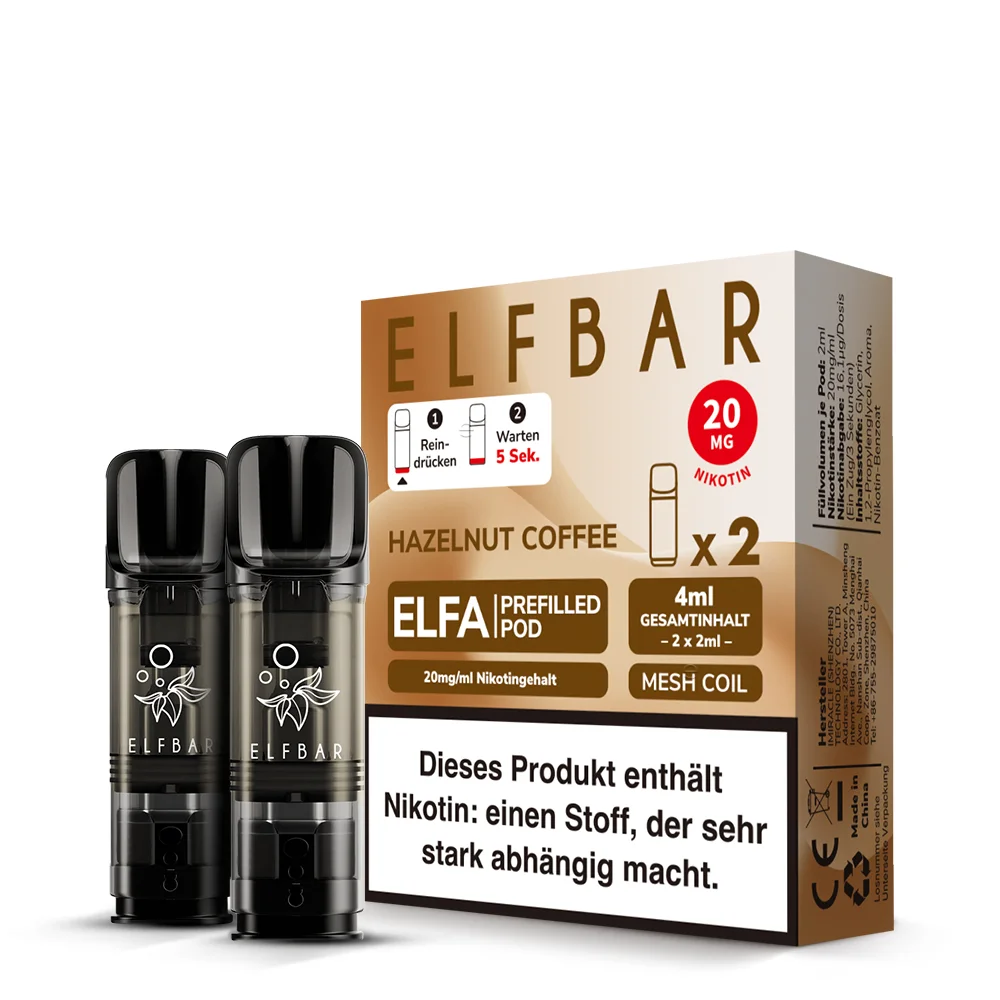 Elfa Pod Hazelnut Coffee 20mg 2 Stk