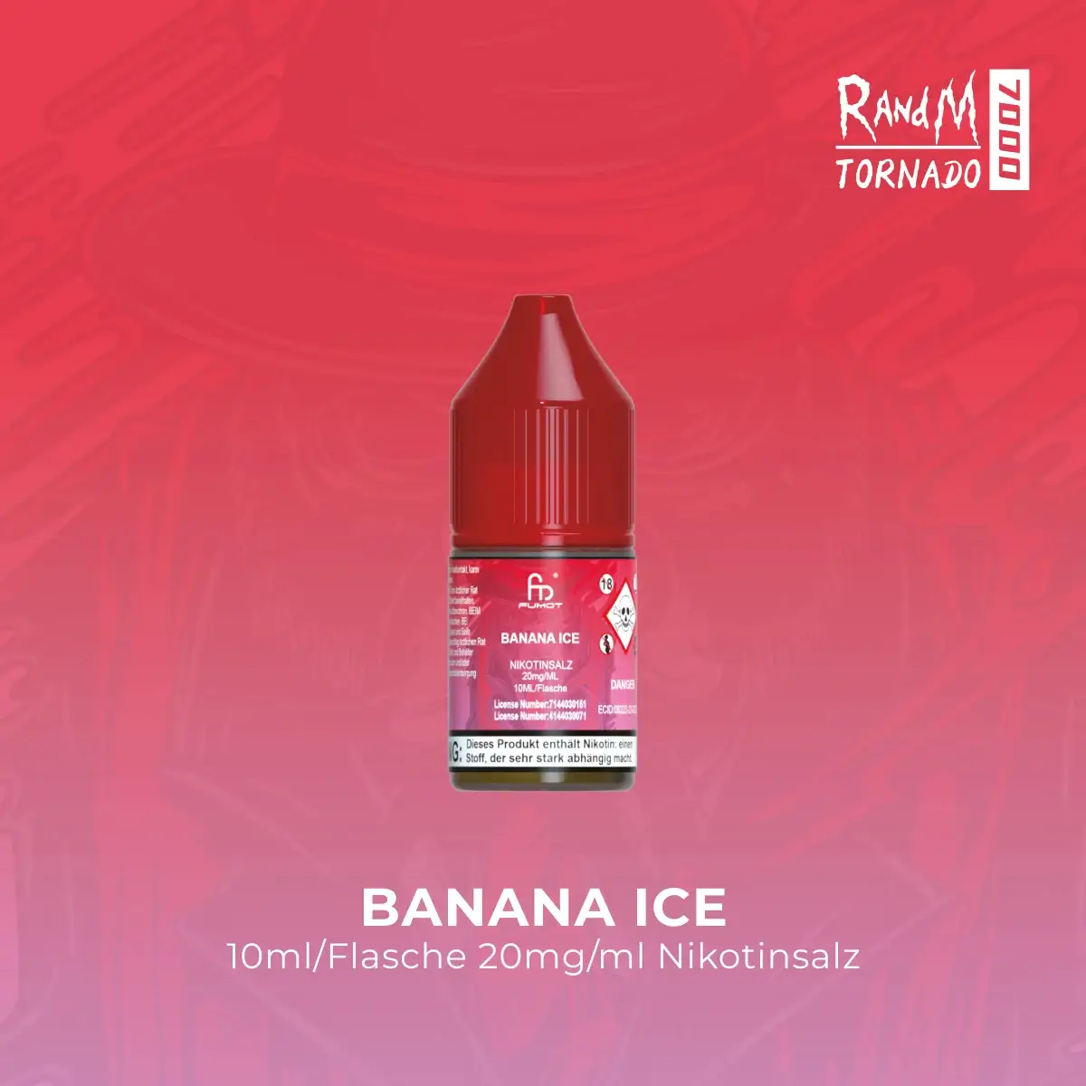 RandM Tornado Liquid 10ml - Banana Ice 20mg RandM Tornado Liquid 10ml - Banana Ice 20mg