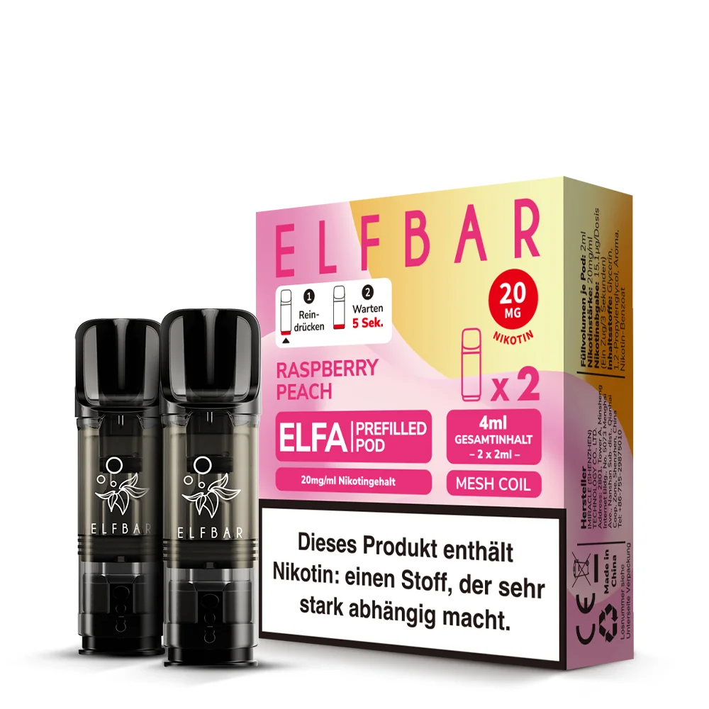 Elfa Pod Raspberry Peach 20mg 2 Stk