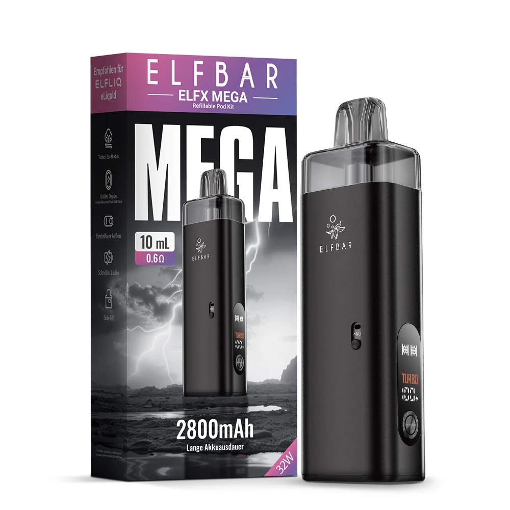 ELFX Mega Refillable Pod Kit - Black