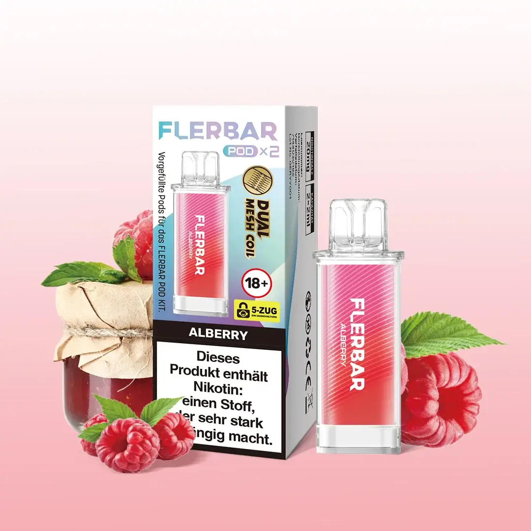 Flerbar Pods Alberry 20mg 2er Pack