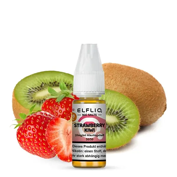 Elfliq Nikotinsalz Liquid 10ml - Strawberry Kiwi 10mg Elfliq Nikotinsalz Liquid 10ml - Strawberry Kiwi 10mg