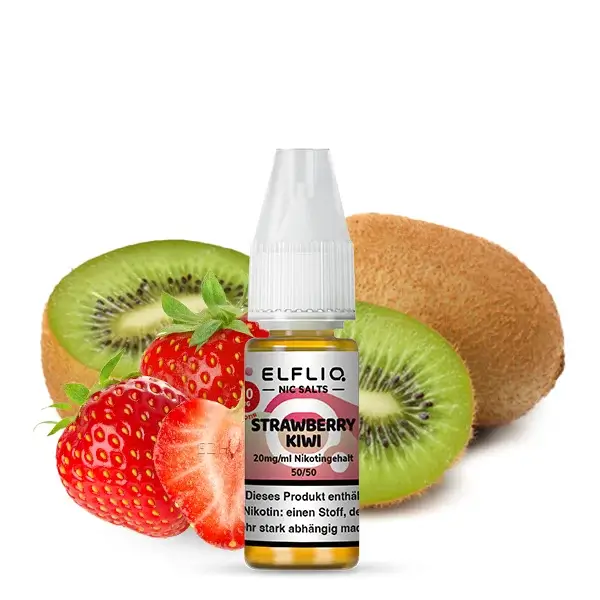 Elfliq Nikotinsalz Liquid 10ml - Strawberry Kiwi 20mg Elfliq Nikotinsalz Liquid 10ml - Strawberry Kiwi 20mg