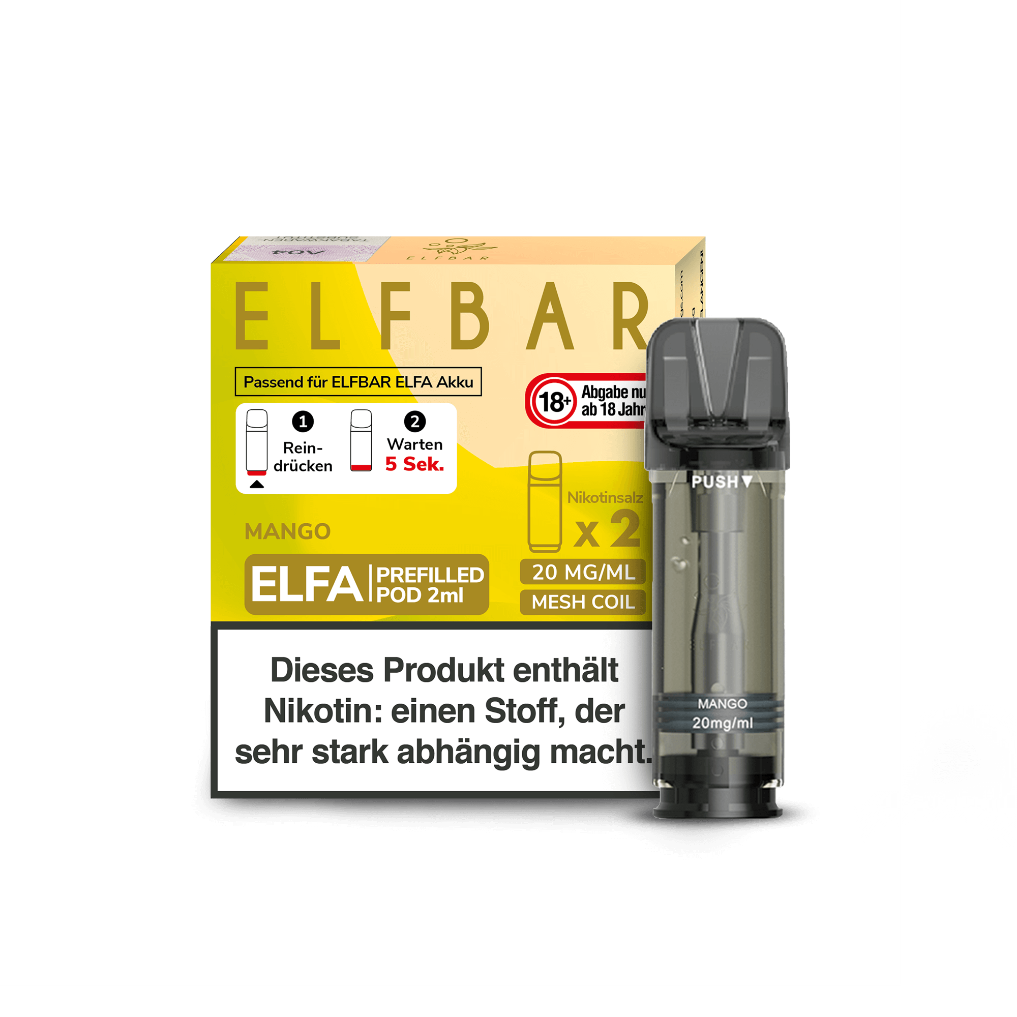 Elfa Pod Mango 20mg 2 Stk Elfa Pod Mango 20mg 2 Stk