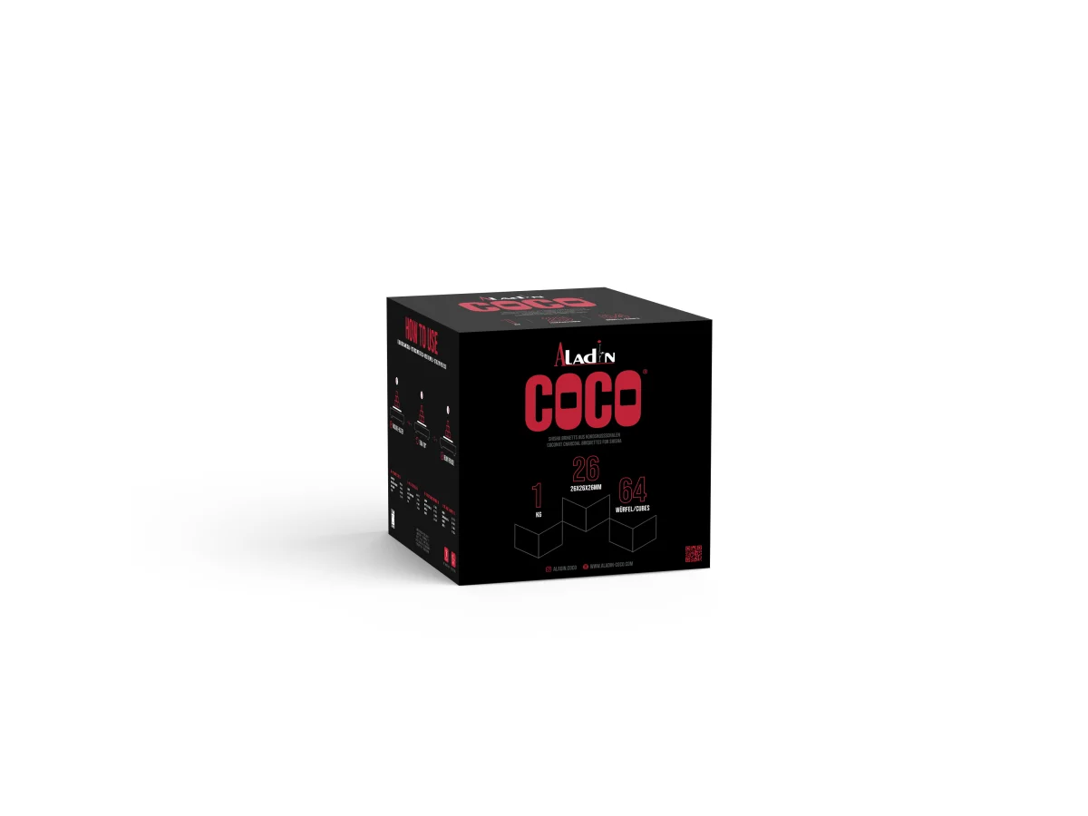 Aladin Coco - Naturkohle 26mm - 1 Kg