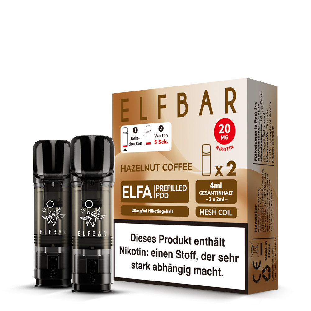 Elfa Pod Hazelnut Coffee 20mg 2 Stk