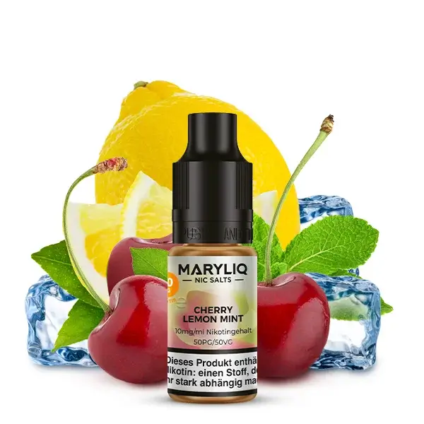 Maryliq Nikotinsalz Liquid 10ml Cherry Lemon Mint 10mg Maryliq Nikotinsalz Liquid 10ml Cherry Lemon Mint 10mg