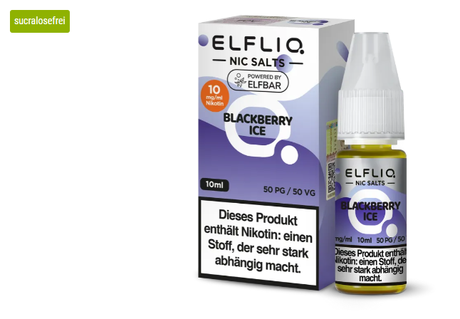 Elfliq Nikotinsalz Liquid 10ml - Blackberry Ice 10MG