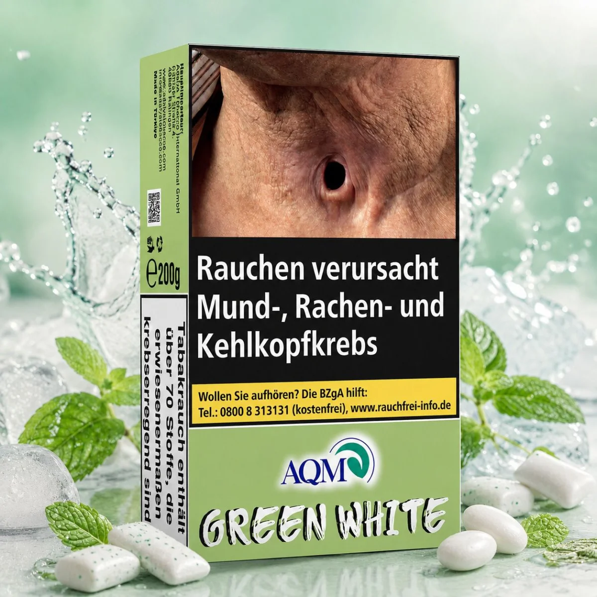 Aqua Mentha Tabak Green White 200g