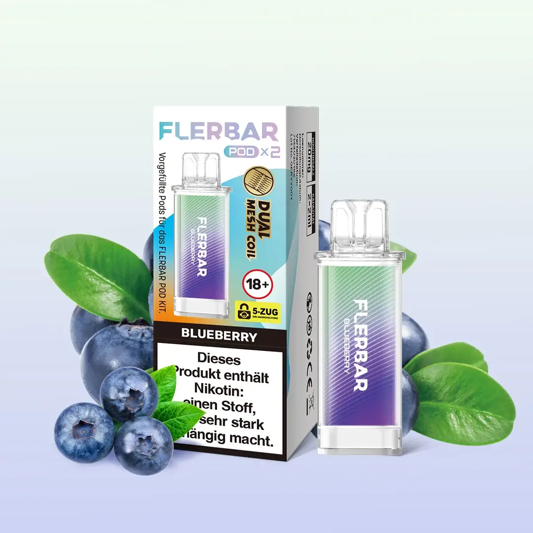 Flerbar Pods Blueberry 20mg 2er Pack Flerbar Pods Blueberry 20mg 2er Pack