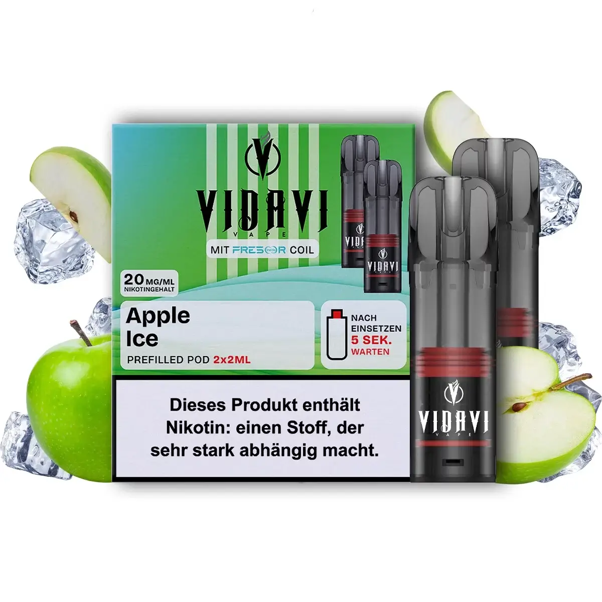 Vidavi Pods Apple Ice 20mg 2 Stk