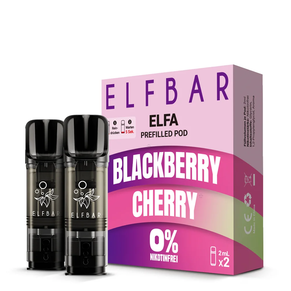 Elfa Pod Blackberry Cherry 0mg 2 Stk *Neu*