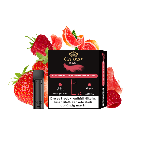 Caesar Pod Strawberry Grapefruit Raspberry 20mg 2 Stk
