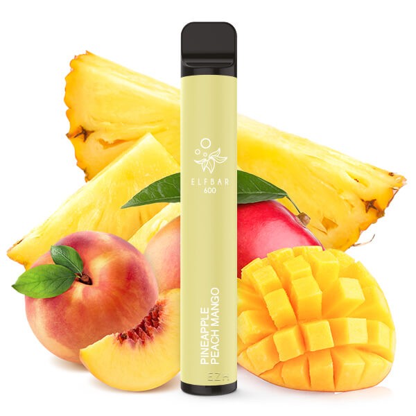 Elf Bar 600 Einweg E-Zigarette Pineapple Peach Mango 20mg