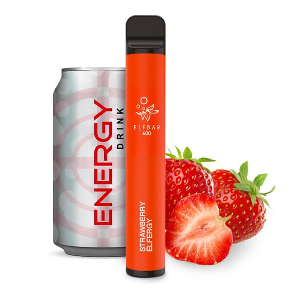 Elf Bar 600 Einweg E-Zigarette Strawberry Elfbull 0mg