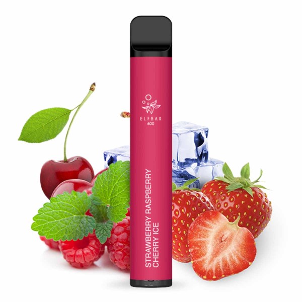 Elf Bar 600 Einweg E-Zigarette Strawberry Raspberry Cherry Ice 20mg