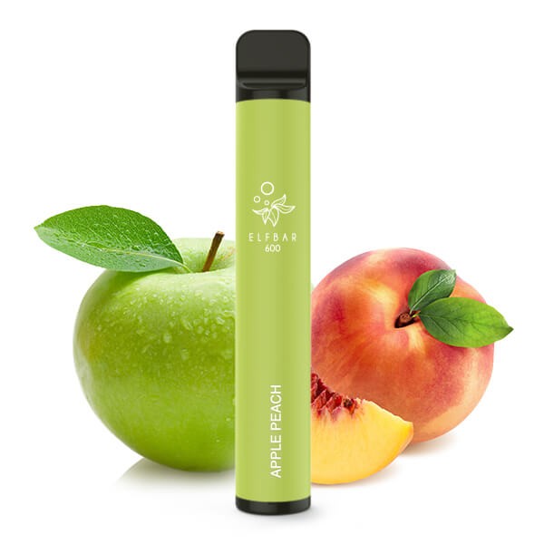 Elf Bar 600 Einweg E-Zigarette Apple Peach 20mg