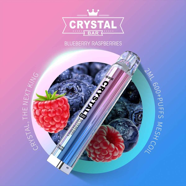 Crystal Bar Vape Blueberry Raspberries